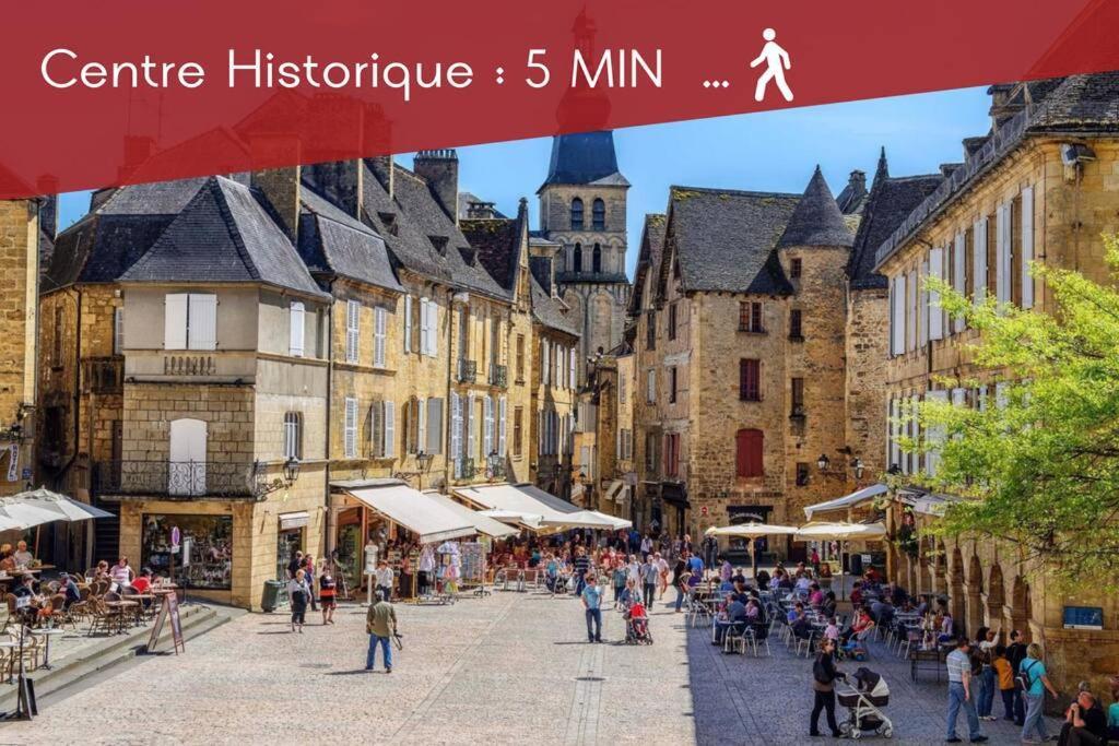 Ferienwohnung La Regate Avec Jaccuzi A 50 M Du Centre Historique Sarlat Exterior foto